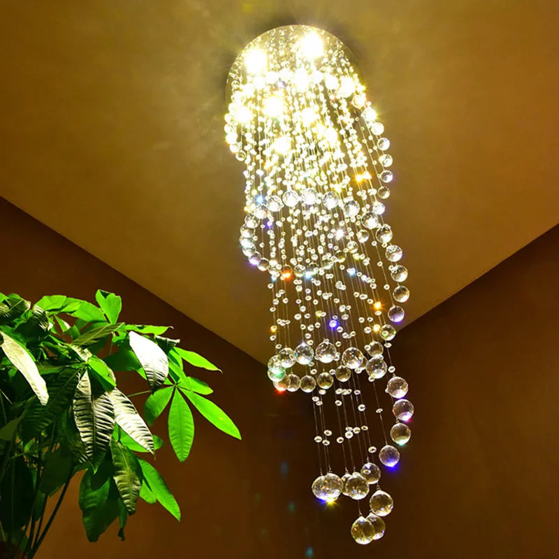 Lustre — Moderne en cristal design spiralé pour éclairage décoratif