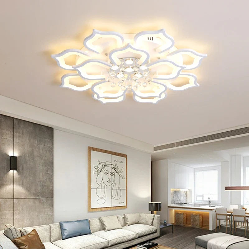 Plafonnier led créatif creux sculpté luxueux luminaire intérieur décoration Eugène Horizon - Un Accent Sculptural Élégant