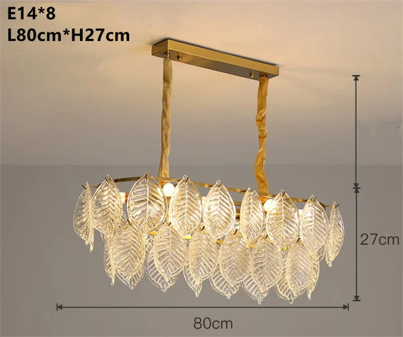 Lustre — Vintage moderne en verre doré pour décoration intérieure