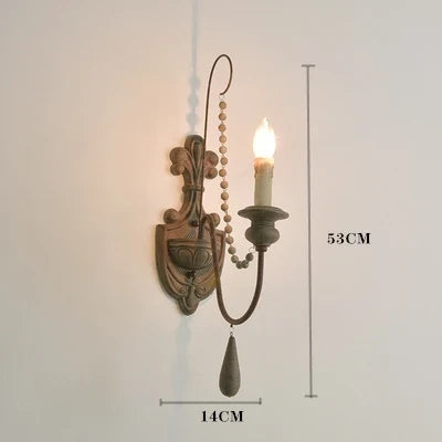 Lustre — Rétro en bois massif pour décoration intérieure élégante