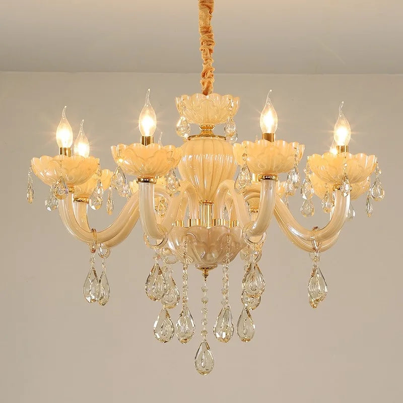 Lustre — En cristal européen créatif pour ambiance luxueuse