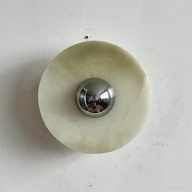 Arsole Applique Murale Ronde en Jade et Métal Moderne Minimaliste - Neutralighting