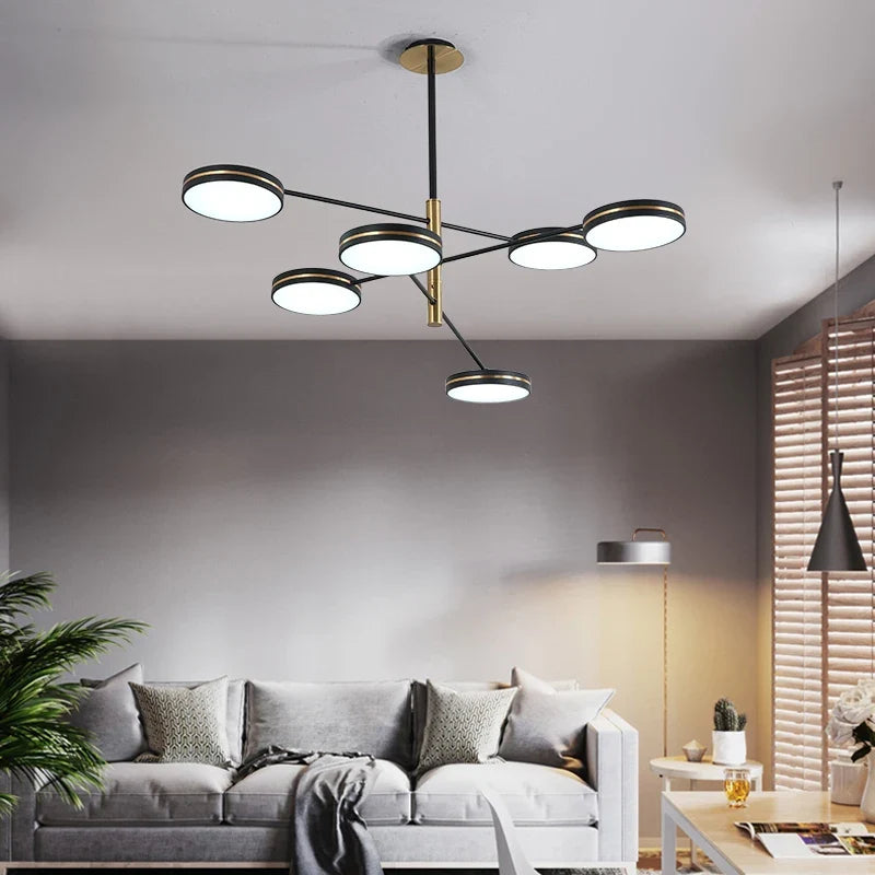 Lustre — LED moderne décoration tuyau érigé éclairage intérieur