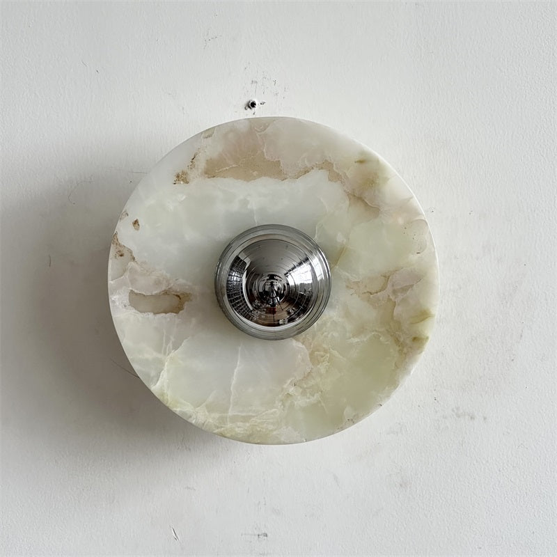 Arsole Applique Murale Ronde en Jade et Métal Moderne Minimaliste - Neutralighting