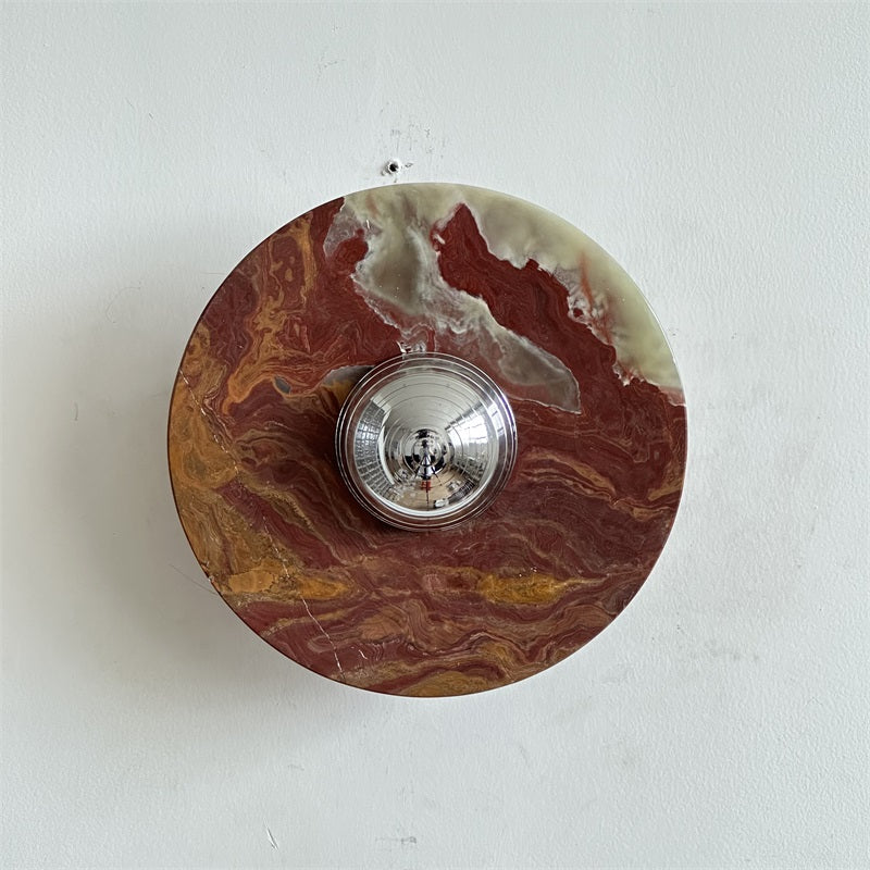 Arsole Applique Murale Ronde en Jade et Métal Moderne Minimaliste - Neutralighting