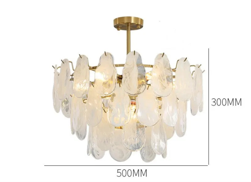 Lustre — En verre de luxe pour éclairage créatif et décoratif
