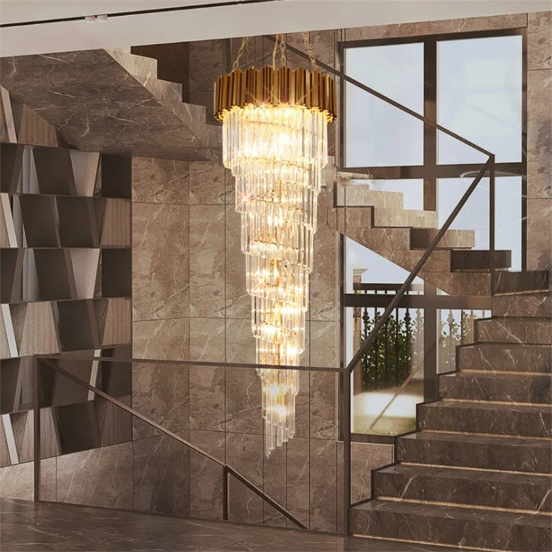 Lustre — En cristal de luxe pour décoration intérieure élégante