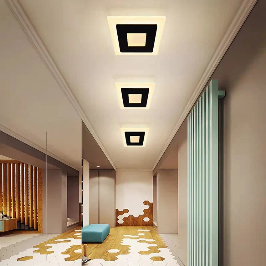 Plafonnier led acrylique design moderne pour intérieur décoratif Théodore Épure - Présence Moderne & Harmonie Intérieure