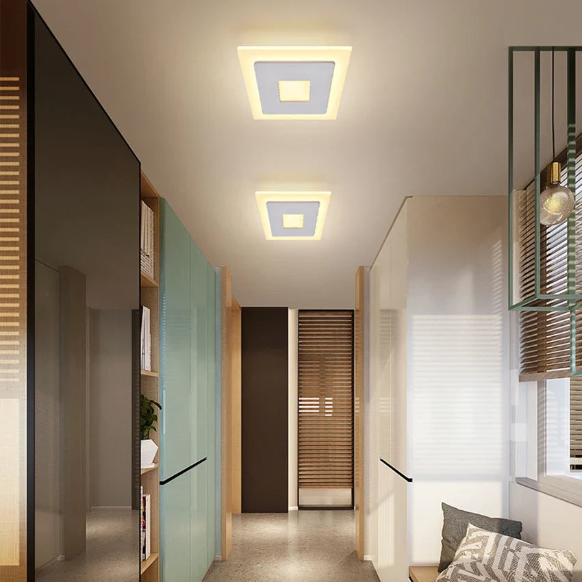 Plafonnier led acrylique design moderne pour intérieur décoratif Théodore Épure - Présence Moderne & Harmonie Intérieure