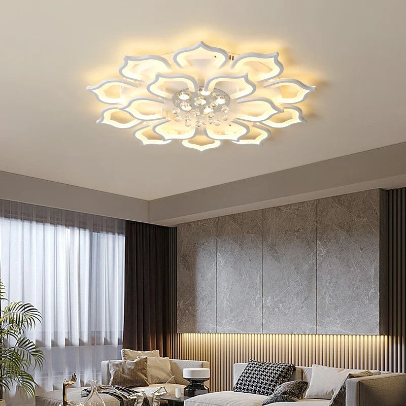 Plafonnier led créatif creux sculpté luxueux luminaire intérieur décoration Eugène Horizon - Un Accent Sculptural Élégant