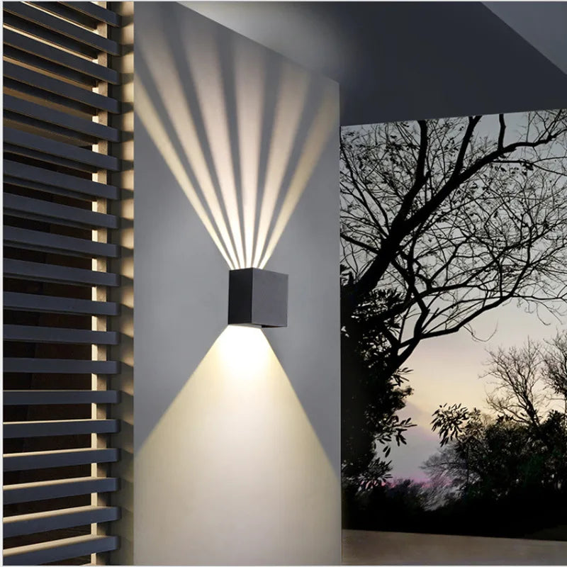 Luminaire — 6W Modern Cube LED Wall Lamp IP65 Waterproof Indoor Outdoor Surface Mounted Wall Light Adjustable Beam For Garden Porch Bedroom