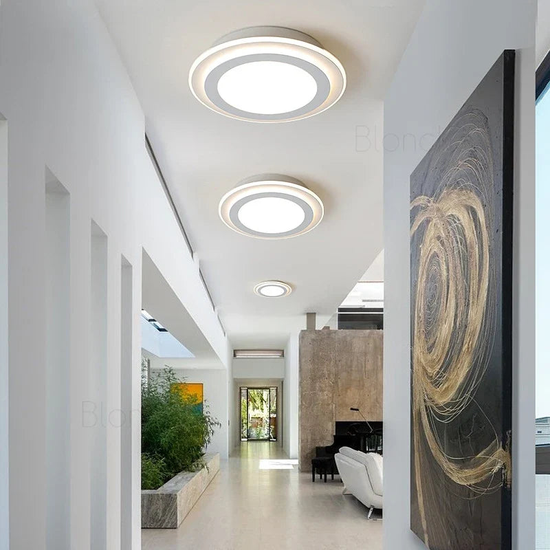 Plafonnier — Nordique moderne à leds acrylique pour décoration intérieure