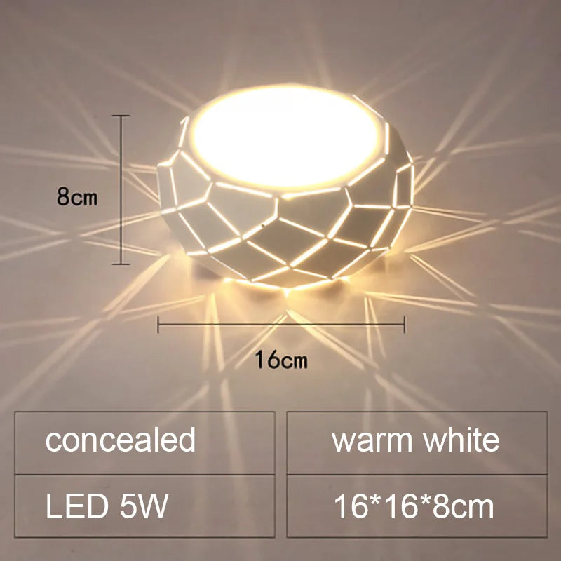 Plafonnier LED moderne simplicité 5W 12W Léane Courbe - Une Note Actuelle dans le Décor