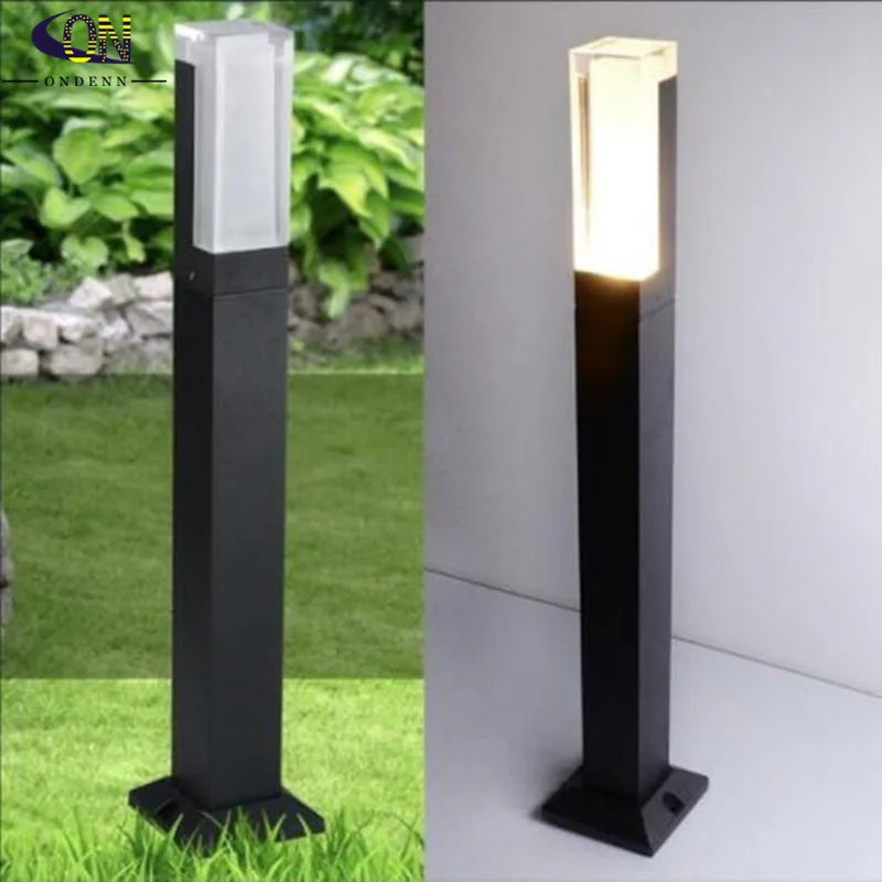 Borne lumineuse extérieure LED 15 W avec détecteur en option pour jardin – Alléane