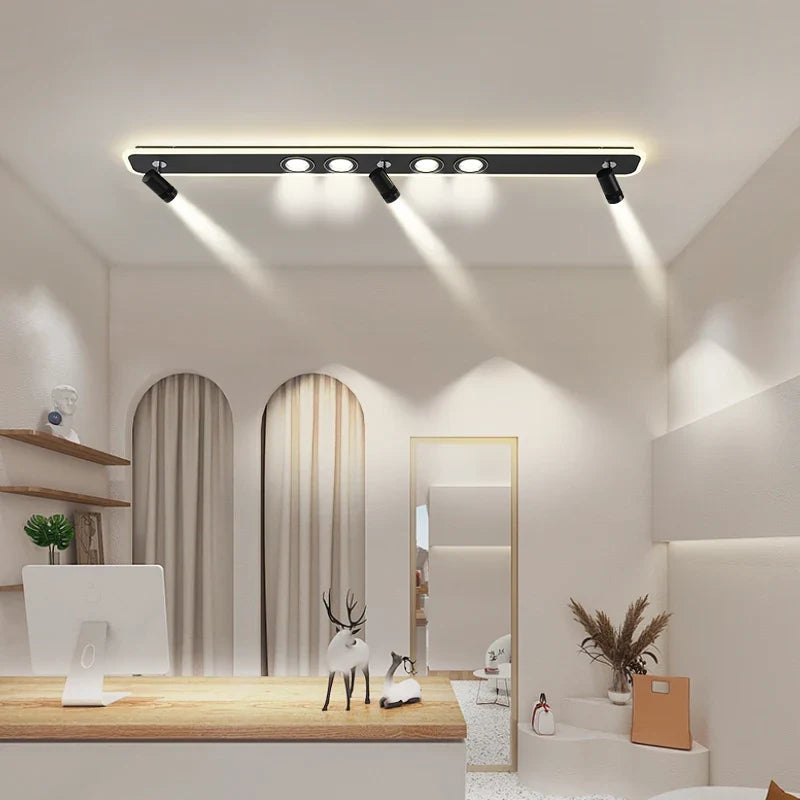Plafonnier Acrylique LED à spots Solange Élan - Une Présence Décorative Affirmée
