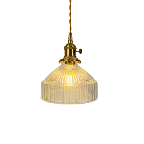Lampe Suspendue en Verre Aveline Sérénade - Reflets Subtils & Décor Raffiné