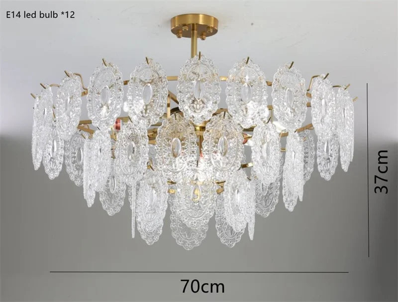 Lustre — En cristal moderne design luxe pour une ambiance élégante
