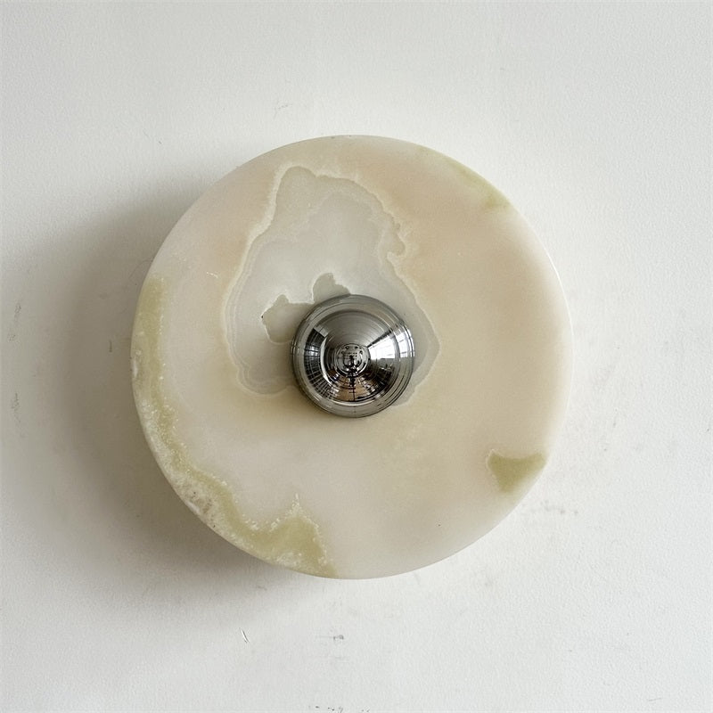 Arsole Applique Murale Ronde en Jade et Métal Moderne Minimaliste - Neutralighting
