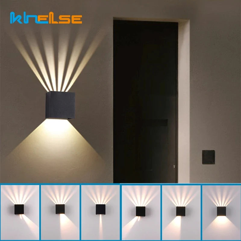 Luminaire — 6W Modern Cube LED Wall Lamp IP65 Waterproof Indoor Outdoor Surface Mounted Wall Light Adjustable Beam For Garden Porch Bedroom