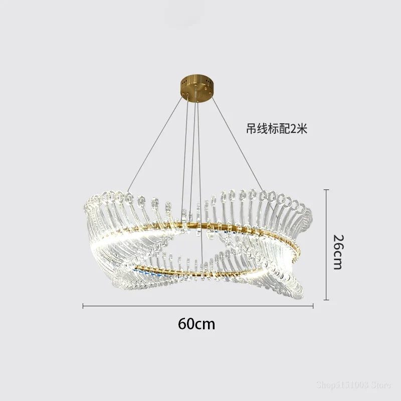 Lustre — Design moderne LED luminaire simple nordique suspendu