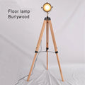Lampadaire — Nordique en bois massif avec éclairage LED moderne
