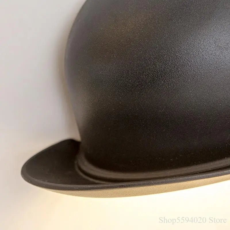 Applique murale — Extérieure LED nordique design chapeau de paille