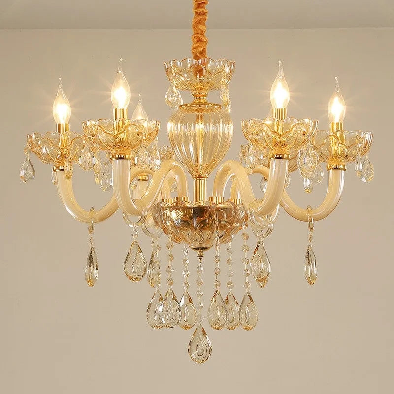 Lustre — En cristal européen créatif pour ambiance luxueuse