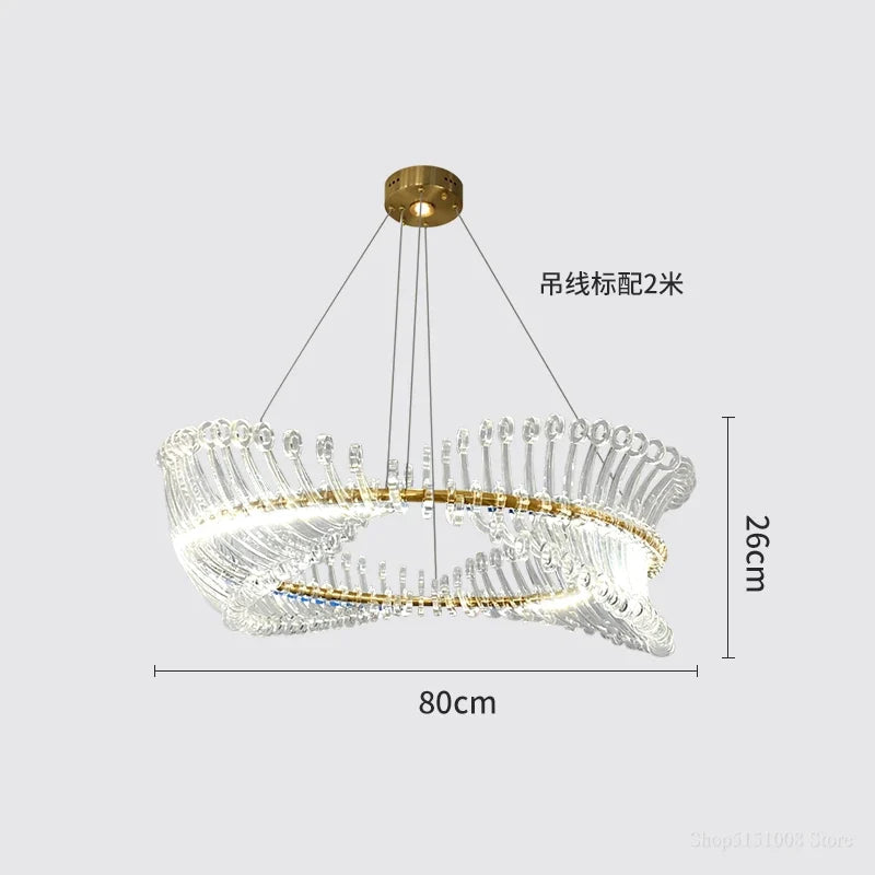 Lustre — Design moderne LED luminaire simple nordique suspendu