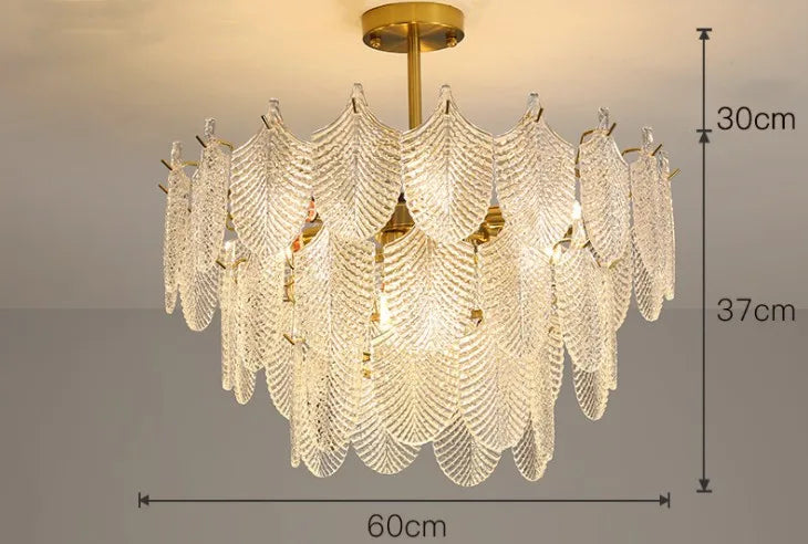Lustre — De luxe en verre pour décoration intérieure élégante et moderne