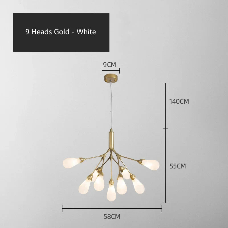 Lustre — Luciole design post-moderne pour intérieur élégant et créatif
