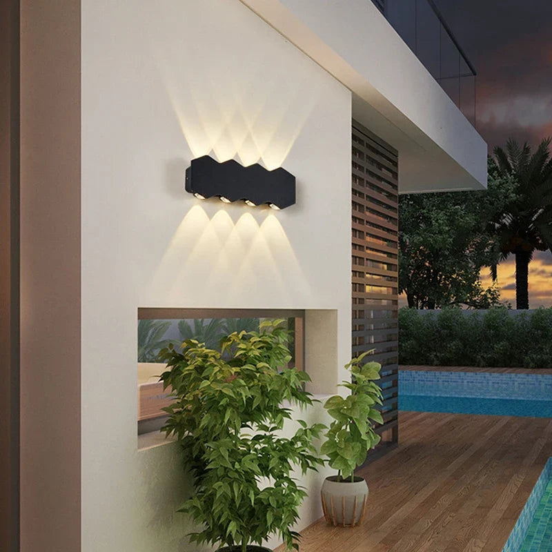 Applique murale — LED moderne imperméable pour extérieur minimaliste