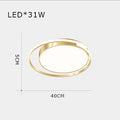 Plafonnier — LED minimaliste en aluminium créatif allée lumières