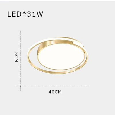 Plafonnier — LED minimaliste en aluminium créatif allée lumières
