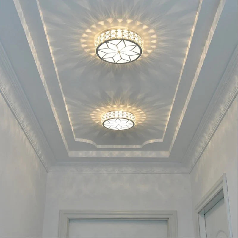 Plafonnier — Nordiques Lampara Techo lustre LED lumières en cristal Luminaria De Teto Para Sala Plafonnier or noir blanc Lampy