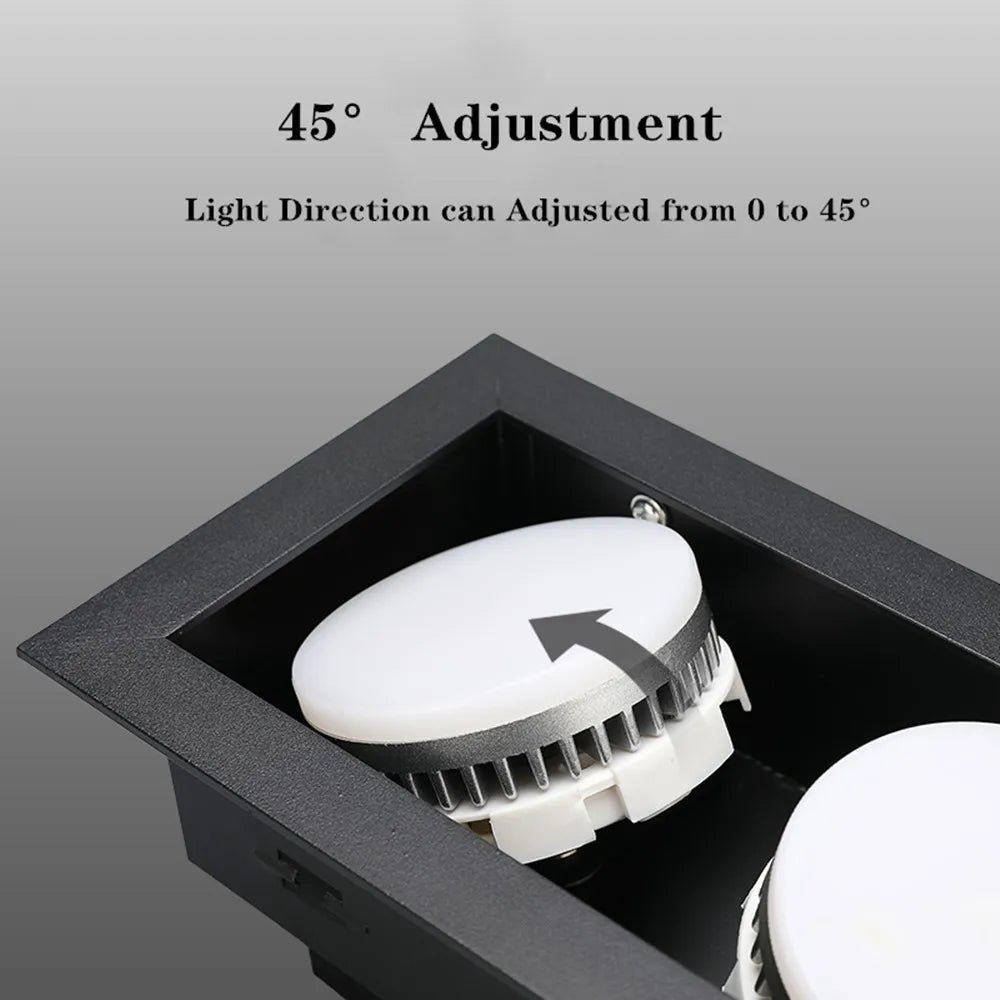 Spot led encastrable plafond sans éblouissement Alban Rondeau en Aluminium - Caractère & Élégance dans le Décor
