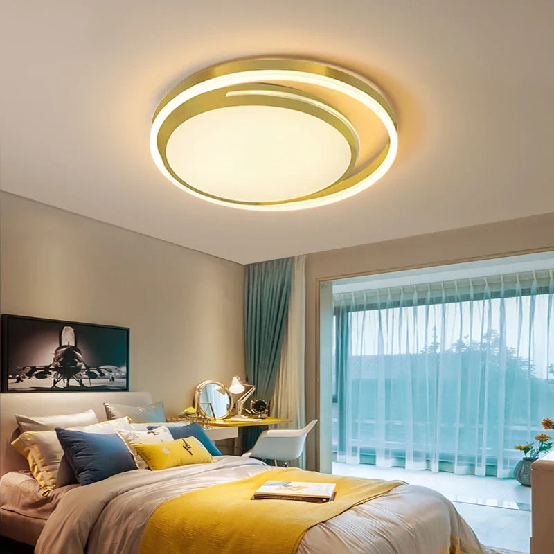 Plafonnier — LED minimaliste en aluminium créatif allée lumières