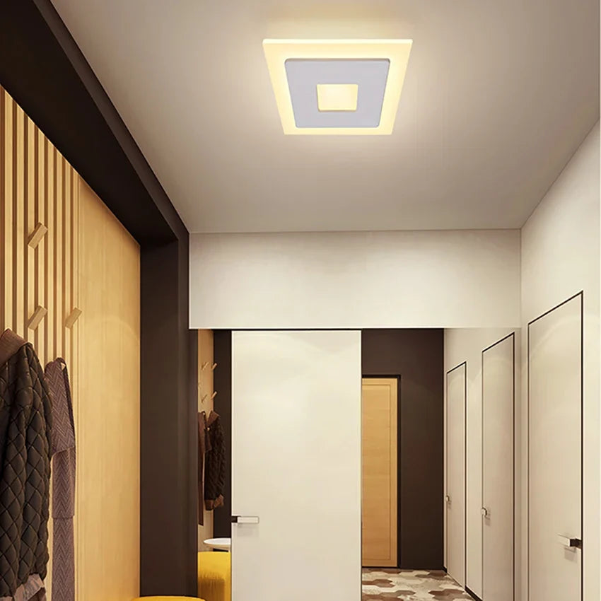 Plafonnier led acrylique design moderne pour intérieur décoratif Théodore Épure - Présence Moderne & Harmonie Intérieure