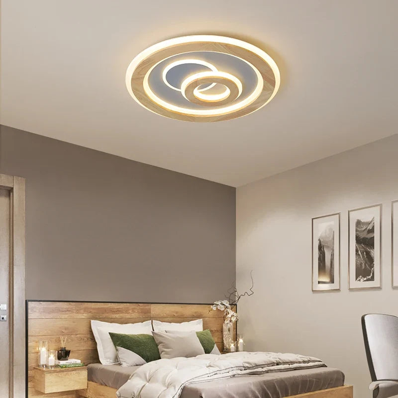 Plafonnier led modernes à luminosité réglable pour décoration Paul Récital en Bois - Esprit Naturel & Décor Chaleureux