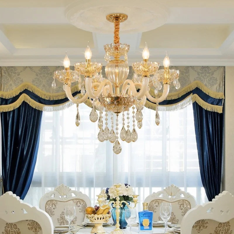 Lustre — En cristal européen créatif pour ambiance luxueuse