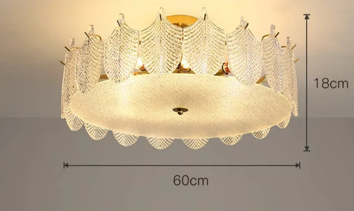 Lustre — De luxe en verre pour décoration intérieure élégante et moderne