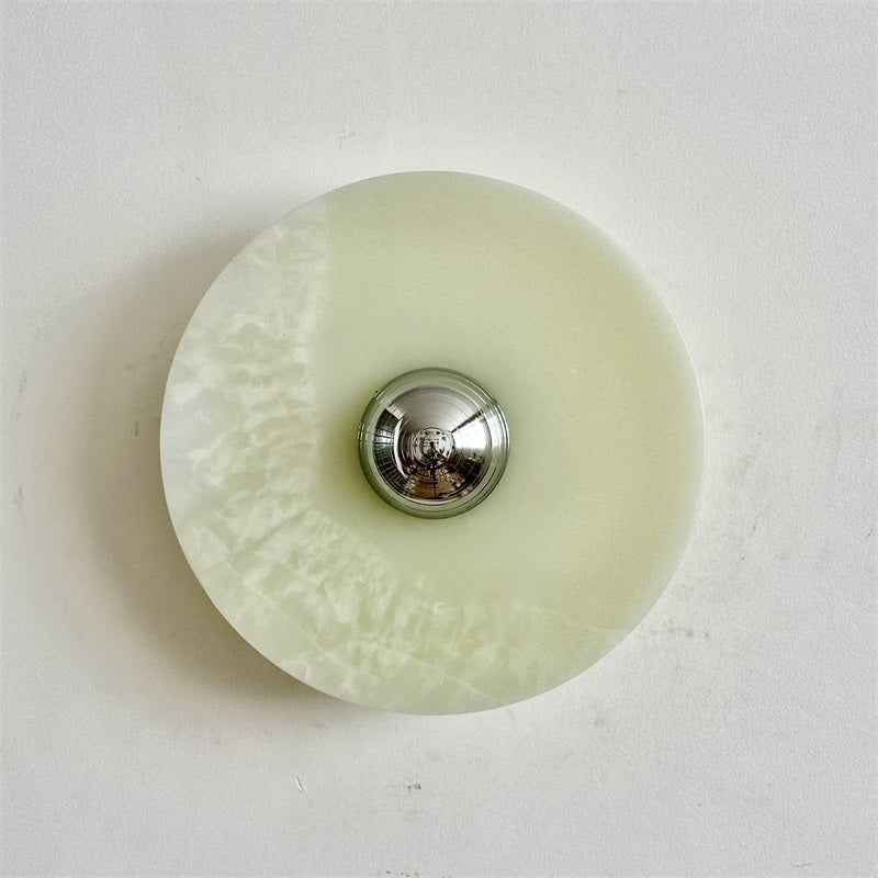 Arsole Applique Murale Ronde en Jade et Métal Moderne Minimaliste - Neutralighting