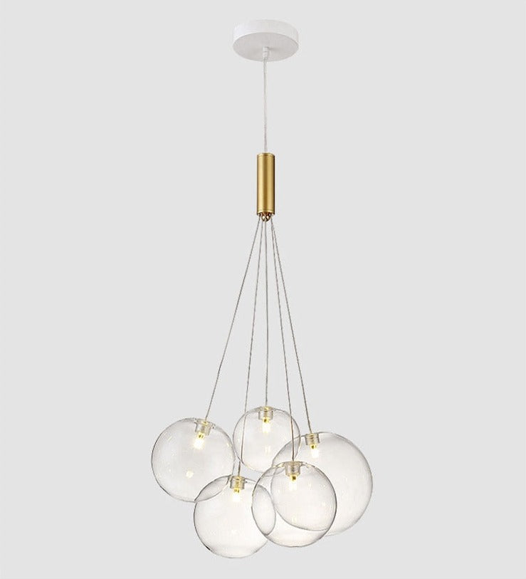Valentina Suspension Bubble Moderne Métal/Verre Transparent/Étoilé Salon - Neutralighting