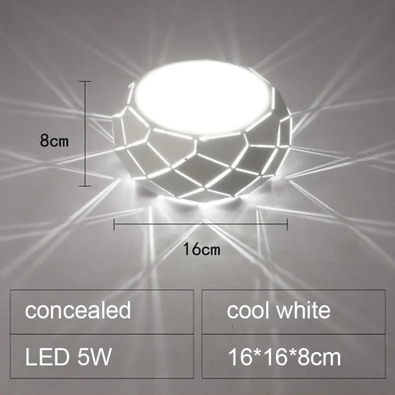 Plafonnier LED moderne simplicité 5W 12W Léane Courbe - Une Note Actuelle dans le Décor