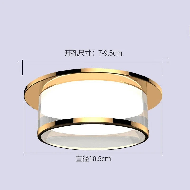 Plafonnier led intégré avec spot en cristal pour décoration d'intérieur Mélina Épurelle - Éclat du Cristal & Décor Singulier