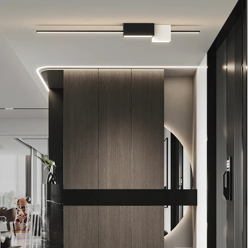 Plafonnier — LED nordique minimaliste pour long couloir