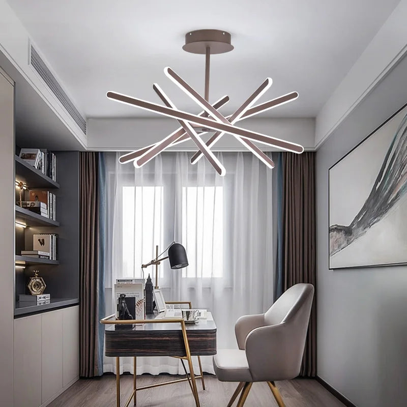Lustre — À LED design moderne avec télécommande et intensité variable
