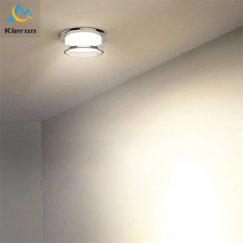 Plafonnier led intégré avec spot en cristal pour décoration d'intérieur Mélina Épurelle - Éclat du Cristal & Décor Singulier