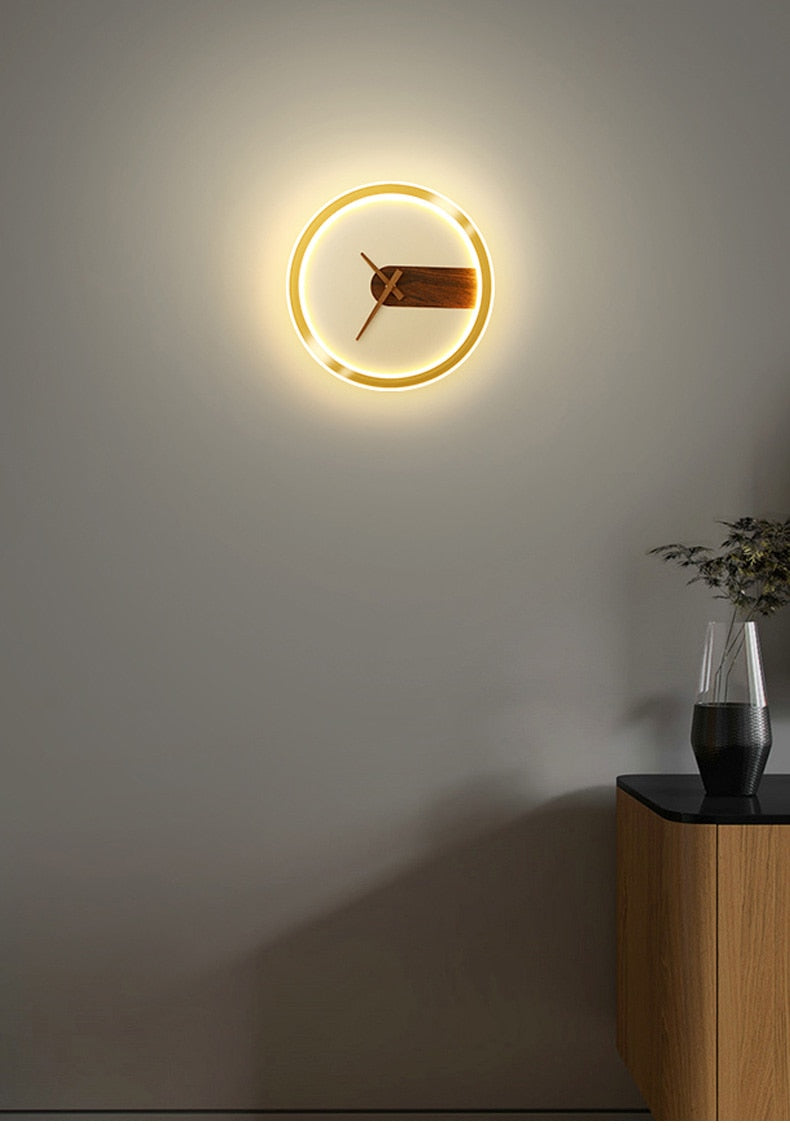 Applique Murale Métal/Bois Ronde Scandinave, Salon - Neutralighting