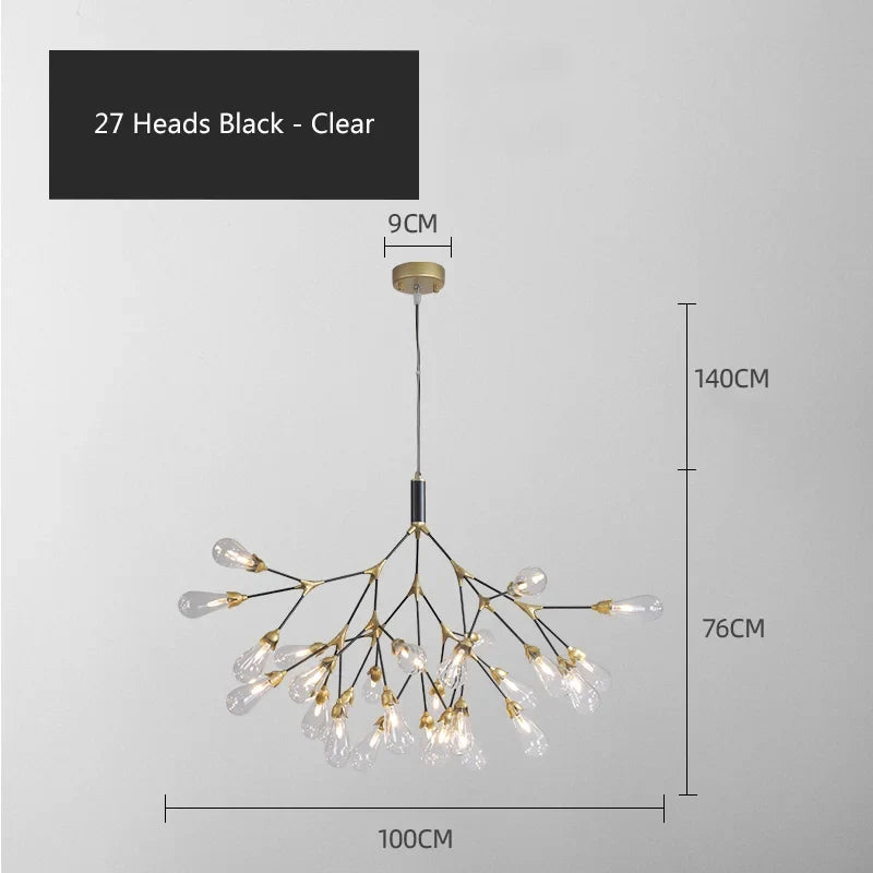 Lustre — Luciole design post-moderne pour intérieur élégant et créatif