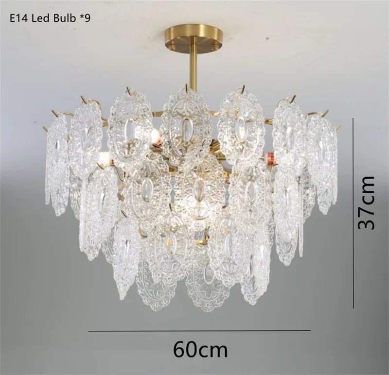 Lustre — En cristal moderne design luxe pour une ambiance élégante